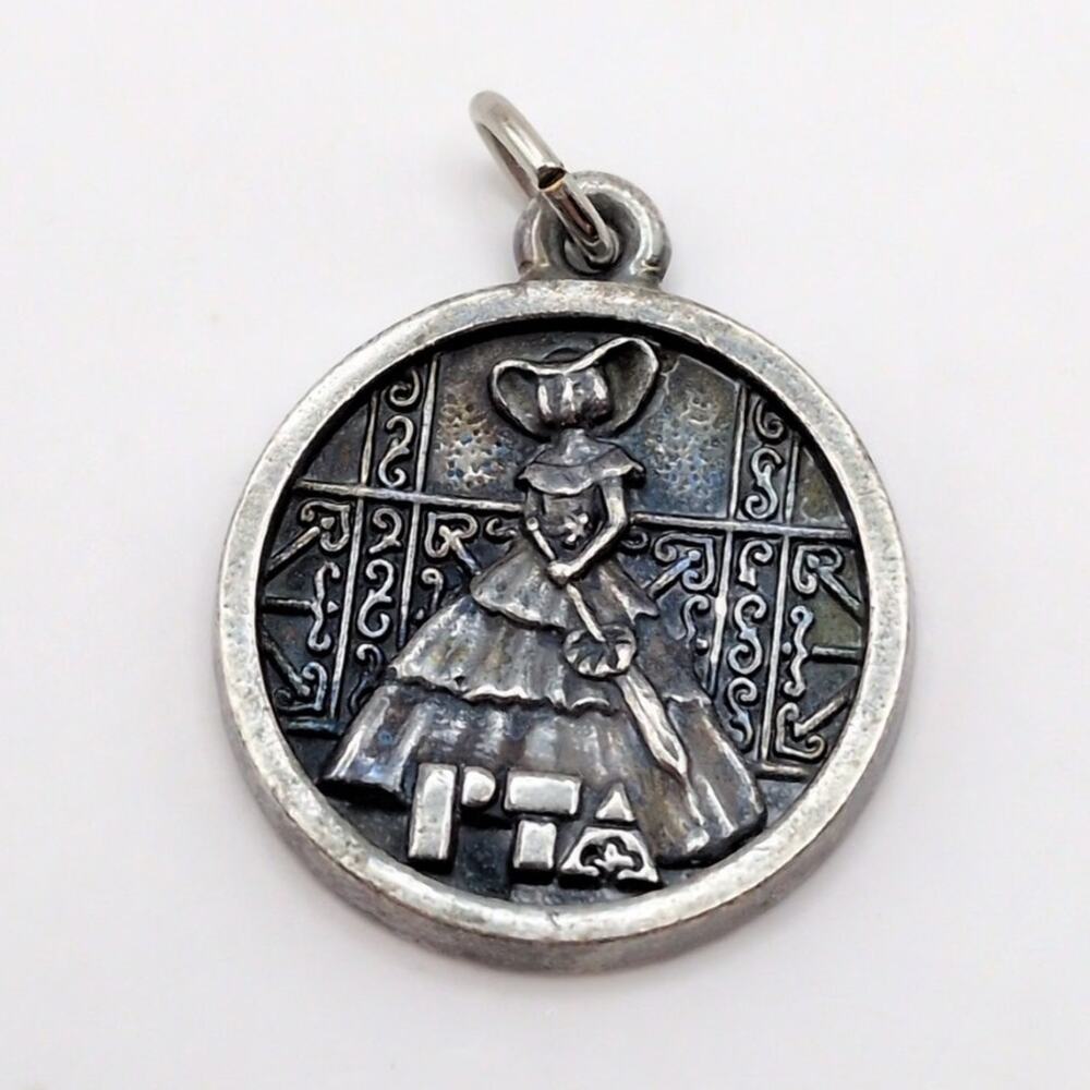 Vintage Sterling Silver PTA National Convention Atlanta 1978 Education Pendant